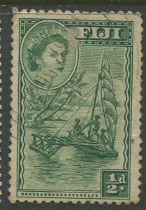 STAMP STATION PERTH Fiji #147 QEII Definitive Issue Used 1954 CV$1.50