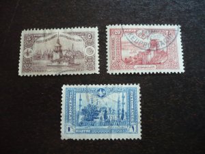 Stamps - Turkey - Scott# 256,259,260 - Used Part Set of 3 Stamps