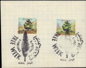 1965 Iraq First Day Cover Trees Week ( Postal History ), 1965, Trees