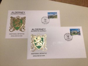 Alderney Additional definitives covers  2 items   A9406