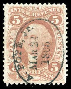 U.S. REV. FIRST ISSUE R25c  Used (ID # 82447)