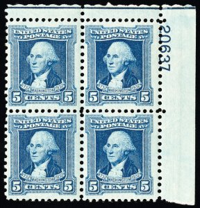 US Stamps # 710 MNH VF Plate Block Of 4