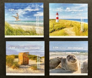 Germany 2018 North sea landscape Lighthouse bird seal MainBriefLogistik set MNH