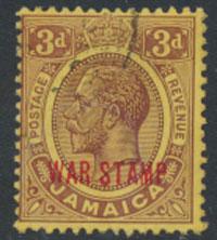 Jamaica SG 77Used    purple yellow  see details 