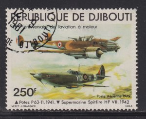 Djibouti C125 Potez P63-11 & Supermarine Spitfire HF-VII 1979