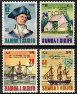 SAMOA 1978 Capt Cook; Scott 474-77; MNH