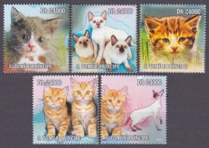 2010 Sao Tome and Principe 4610-4614 Cats 12,00 €