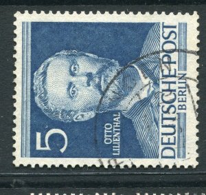 GERMANY; BERLIN 1952 early Famous Berliners issue fine used 5pf. value