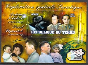 TCHAD CHAD 2013 SPACE RUSSIA POPOVICH ESPACE RAUMFAHRT [#1350]