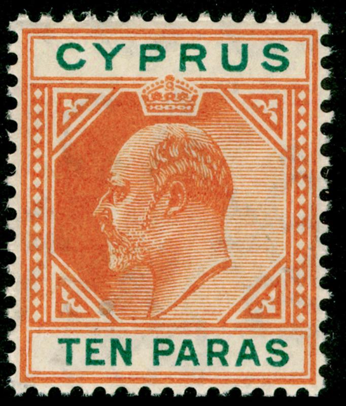 CYPRUS SG61, 10pa orange & green, NH MINT.