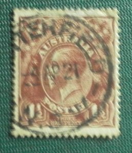 Australia  1915 -1923 King George V 1 1/2 p Rare & Collectible SG 126