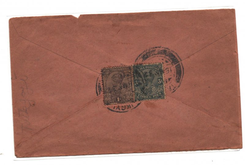 Burma 1932 Cover to Rangoon
