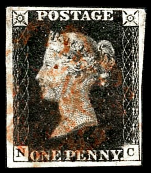 Penny Black (NC) Plate 5 Four Margins