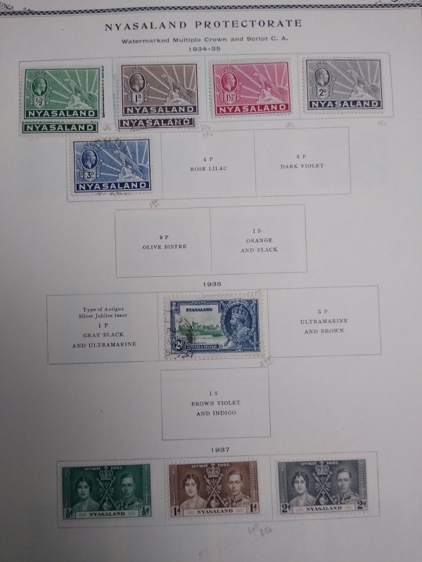 collection on pages Nyasaland JO: CV $162