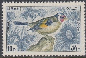 Lebanon Scott 435 Unused. - 1965 Bird Issue