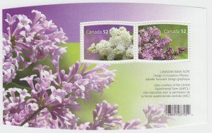 Canada - #2206 LILACS SOUVENIR SHEET - MNH