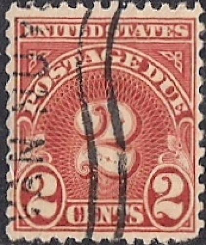 J81 2 cent Scarlet XF used