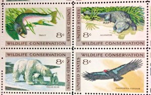 1427-30 Wildlife Conservation  MNH 8 c  Sheet of 32  FV $2.56  1971