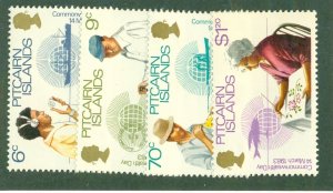 PITCAIRN ISLANDS 221-4 MH BIN $1.75