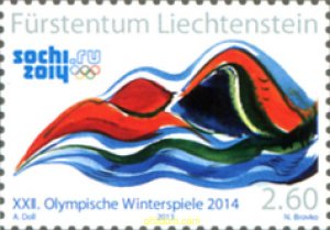 305677 MNH LIECHTENSTEIN 2013 22 JUEGOS OLIMPICOS DE INVIERNO SOCHI 2014