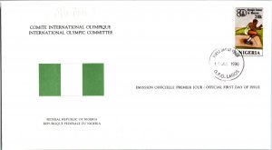 Flags, Worldwide First Day Cover, Olympics, Nigeria