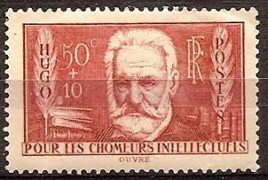 FRANCE B 51 MNH 1936 PORTRAIT-VICTOR HUGO-WRITER