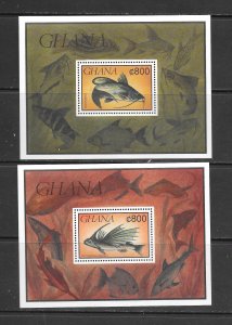 FISH - GHANA #1326-27 S/S MNH