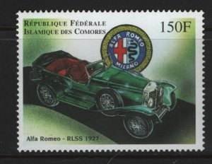 COMORES ISLANDS 841a    MNH   ALFA ROMEO