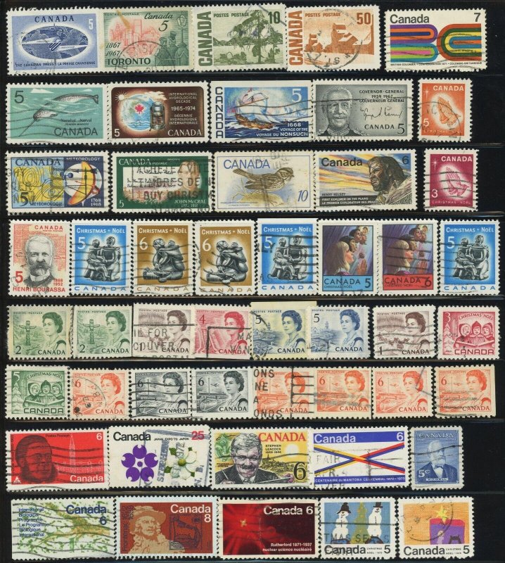 500+ Canada Postage Stamp Collection 1897-1984 Used