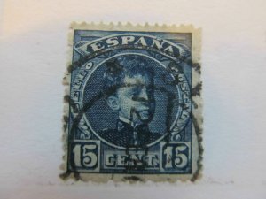Spain Spain España Spain 1901 King Alfonso XIII 15c fine used stamp A5P1F49-