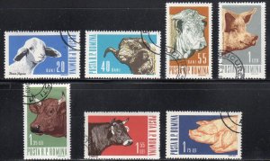 Romania 1527-33 - Cto - Farm Animals (Complete Set) (1962) (cv $1.50)