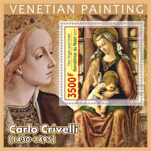 Stamps Art. Painting Carlo Crivelli 6 sheets perforated MNH** 2017 year