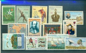 Mozambique - 13 Diff. Pre-independence Issues. MNH. $5.30.