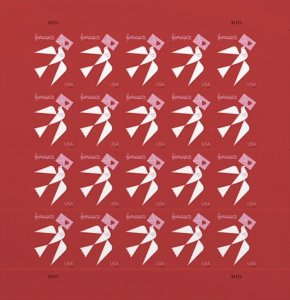 2024 Love Imperf/NDC Sheet of 20 stamps. MNH. Ships 20 Jan 24.