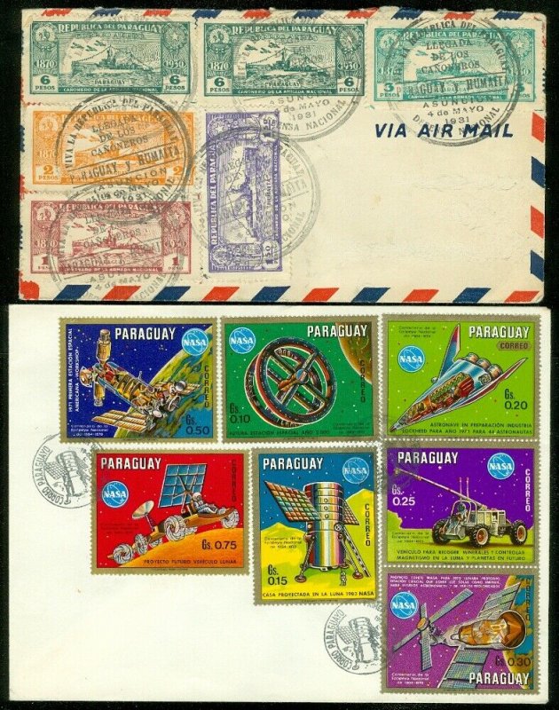 EDW1949SELL : PARAGUAY 2 interesting covers.