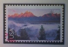 United States, Scott #C147, used(o) air mail, 2009,  Grand Tetons,  98¢