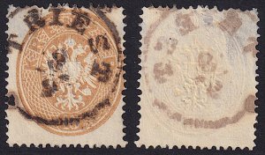 Austria - 1863 - Scott #21 - used - TRIEST pmk Italy