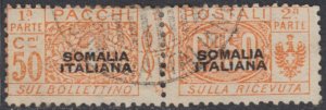 ITALY SOMALIA Pacchi n. 5  used  cv 200$