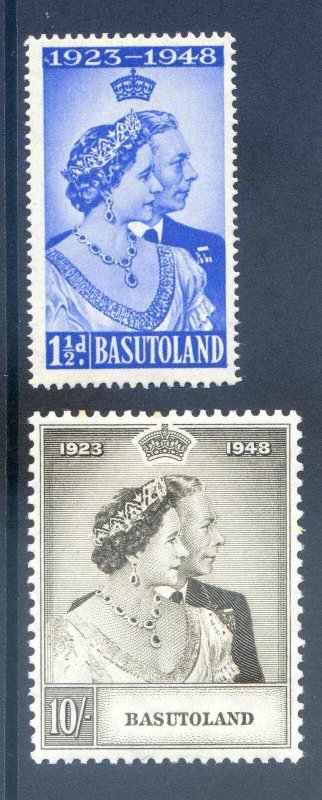 Basutoland 1948 Silver Wedding SG36/7 Mounted Mint