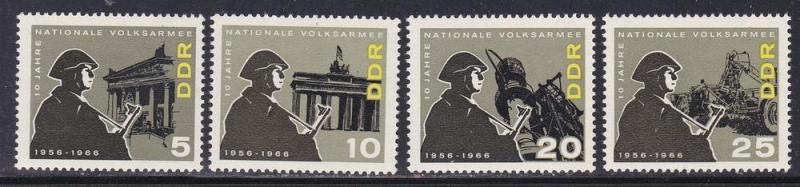 German Dem Rep # 815-818, National Peoples Army NH, 1/2 Cat.