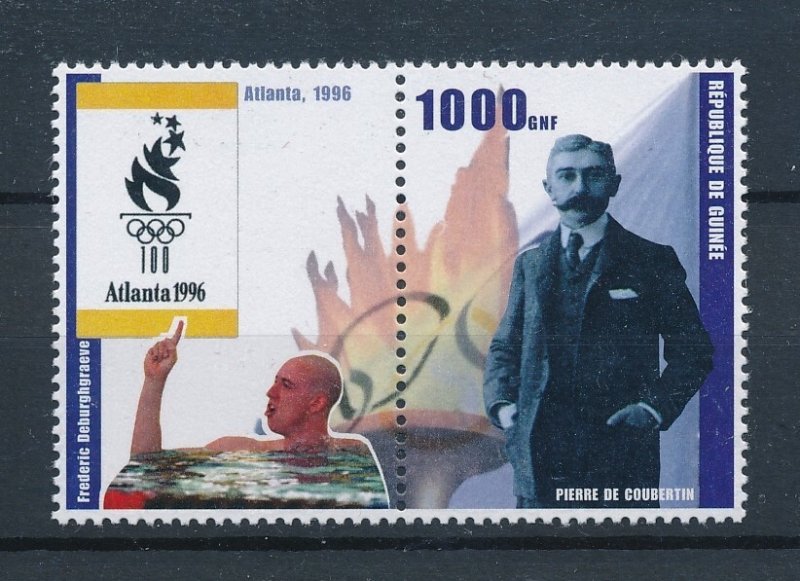 [106930] Guinea 2002 Olympic Games Atlanta swimming Frederic Deburghgraeve  MNH