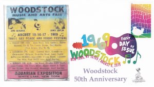 Woodstock 50th Anniversary FDC