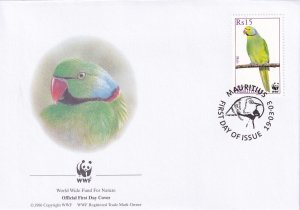 SA14 Mauritius 2003 World Wide Fund - Birds FDC