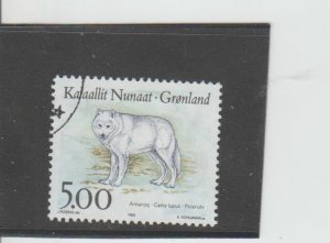 Greenland  Scott#  262  Used  (1993 Wolf)