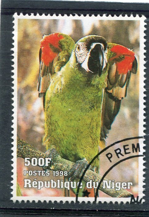 Niger 23.07.1998 EXOTIC BIRD PARROT 1 value Fine Used VF