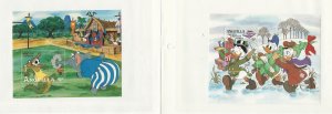 Anguilla, Postage Stamp, #501, 556 Mint NH, 1982-83 Disney, JFZ