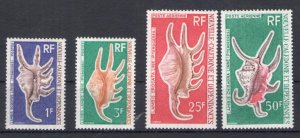 1972 New Caledonia - Yvert n. 379/80 + PA 129/30 - Shells - MNH**