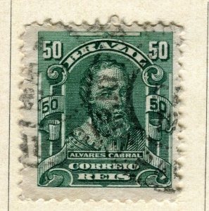 BRAZIL; 1915 early Portraits issue fine used 50r. value