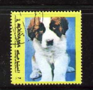 Dog, Manama stamp Used