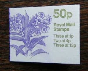 Great Britain 50p Orchids Booklet MNH